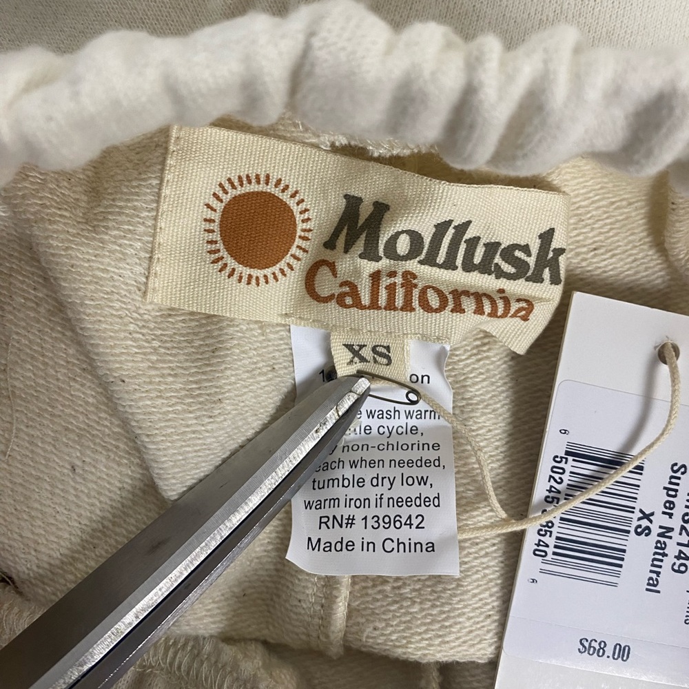 NWT Mollusk Sweat Track Pants Women's Size XS MSRP $68. - Picture 7 of 8